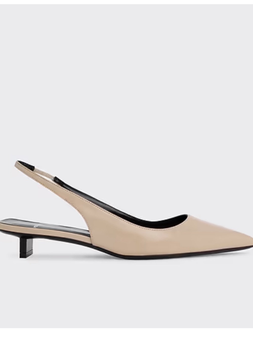 Pierre Hardy Cream Slingback Flats with Black Insole and Heels Size 38.5
